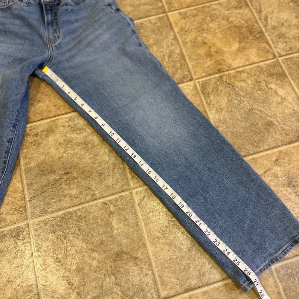 Old Navy OG Loose High-Rise Straight Leg Jeans Medium Wash Blue 6 Petite